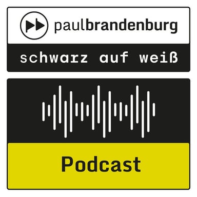 pb: schwarz auf weiß podcast cover art