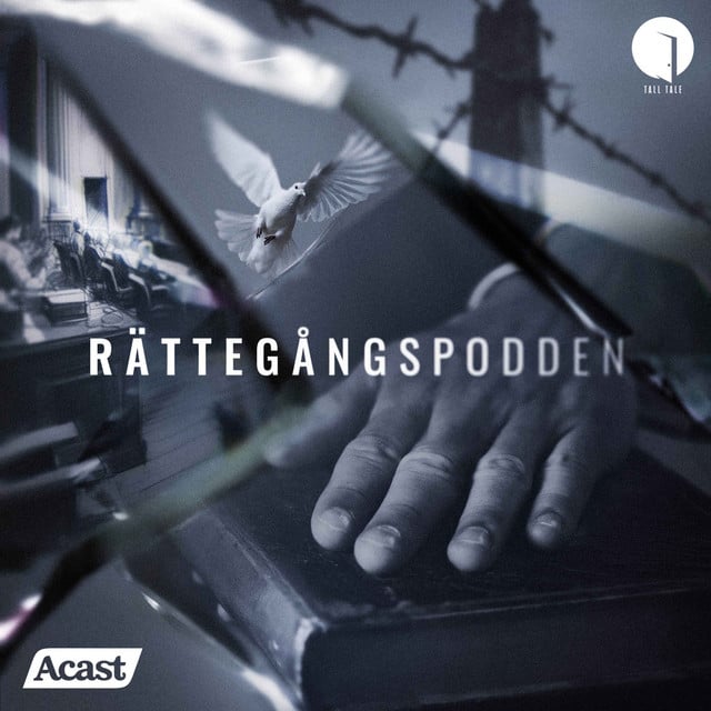 Rättegångspodden podcast cover art