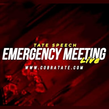 EMERGENCY MEETING TATE SPEECH podcast cover art