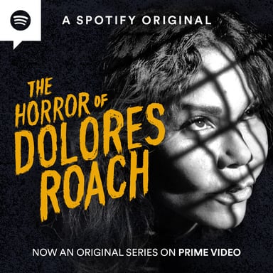 The Horror of Dolores Roach podcast cover art