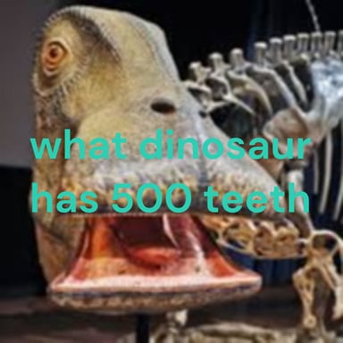 what dinosaur has 500 teeth - zita beahan podcast cover art
